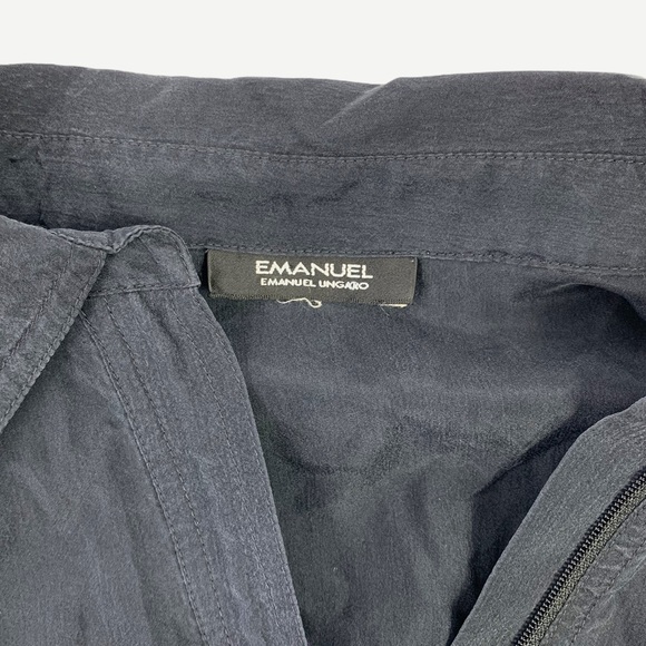 Emanuel Ungaro Silk Zip Front Romper SAMPLE - Picture 2 of 8